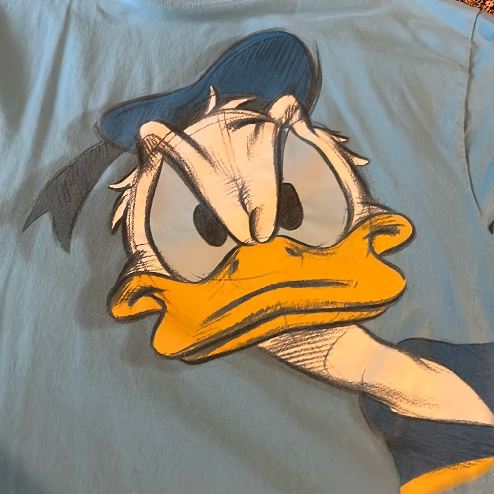 Disney Angry Donald Duck Head 2XL Shirt